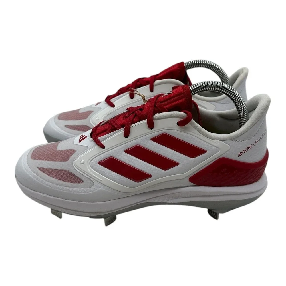 Adidas Adizero Purehustle 3 Elite Softball Cleats Womens Size 8 White Red IG7130